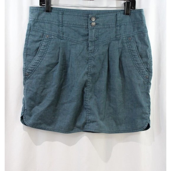 Prana Dresses & Skirts - prAna Womens Blue Chambray Skirt 8